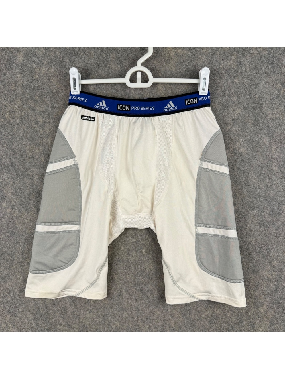 Adidas Icon Pro Series Compression Baseball Sliding Shorts White Men Medium 410